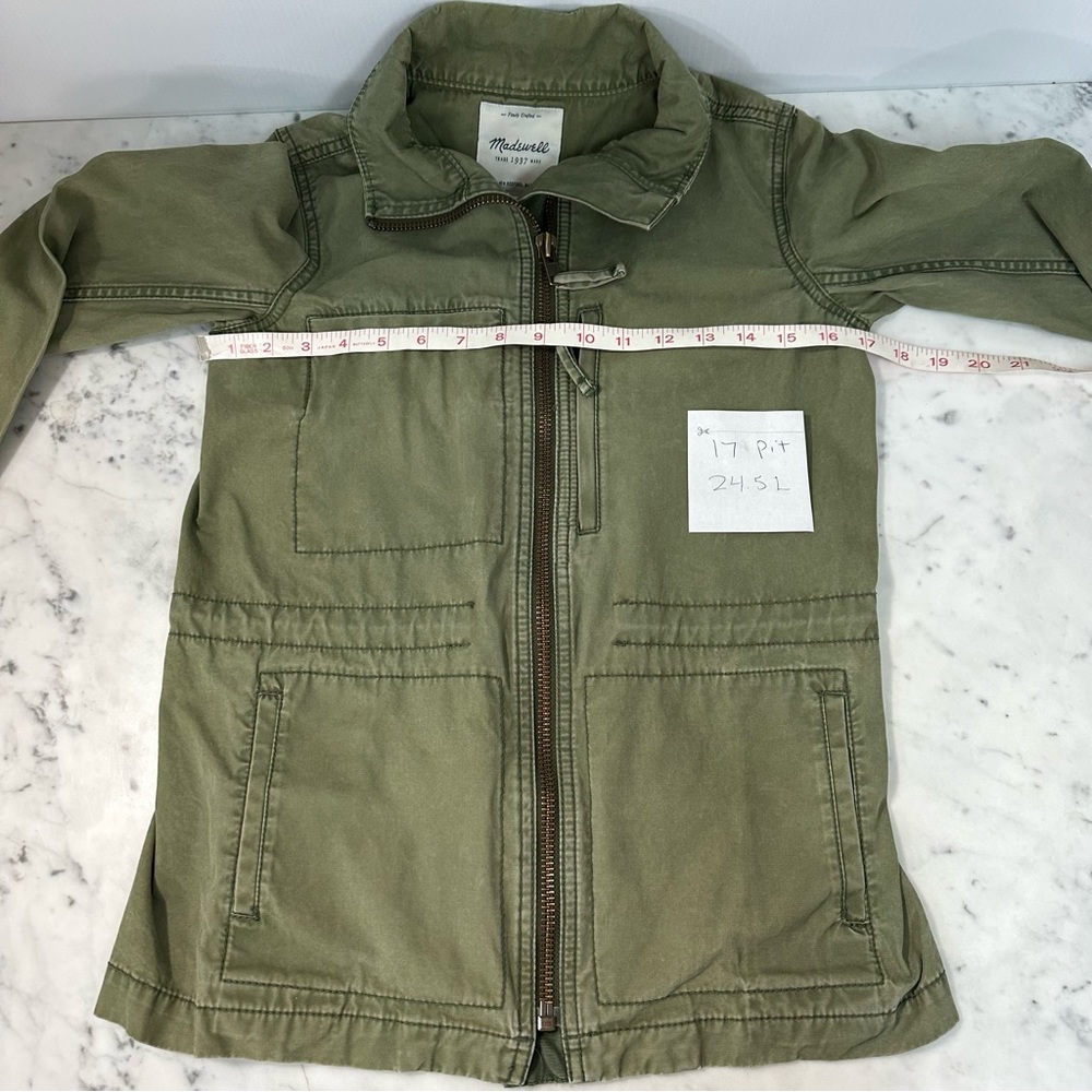 MADEWELL Fleet Jacket Military Army Green Utility Size XS Full Zip - Picture 11 of 15
